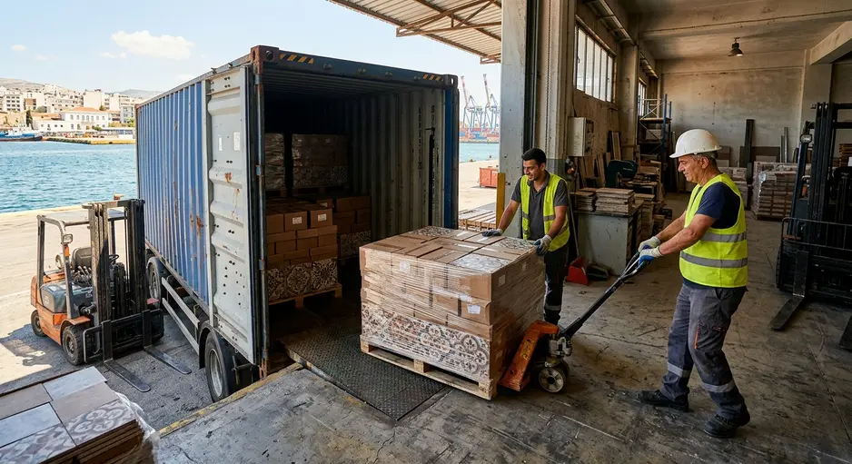 How to Import Floor Tiles from India to Greece