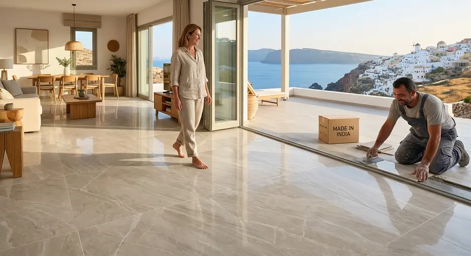 Floor Tiles Exporter from India to Greece