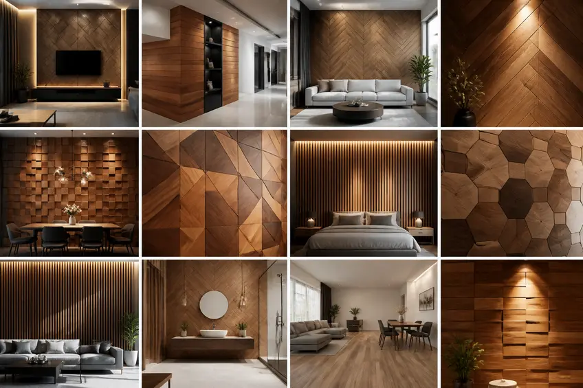 Top 10 Wooden Tiles Designs for Modern interior 2026
